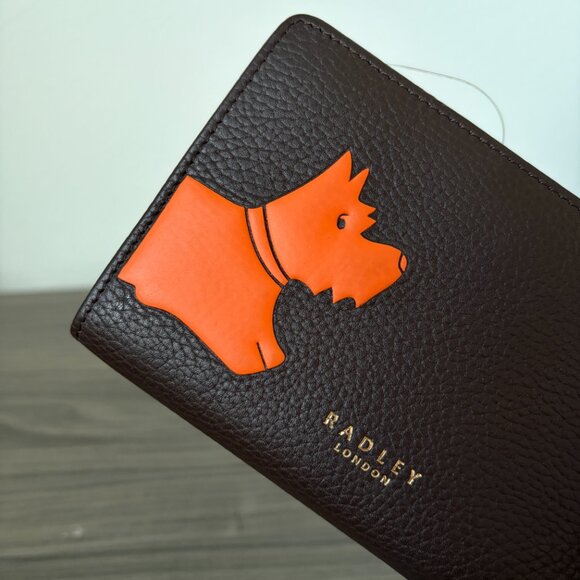 Radley London Radley Stamp Medium Bifold Wallet - Dark Brown - Picture 3 of 5